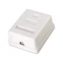 Aisens Roseta de superficie RJ45 Cat.6 UTP 1 toma Blanco A139-0301